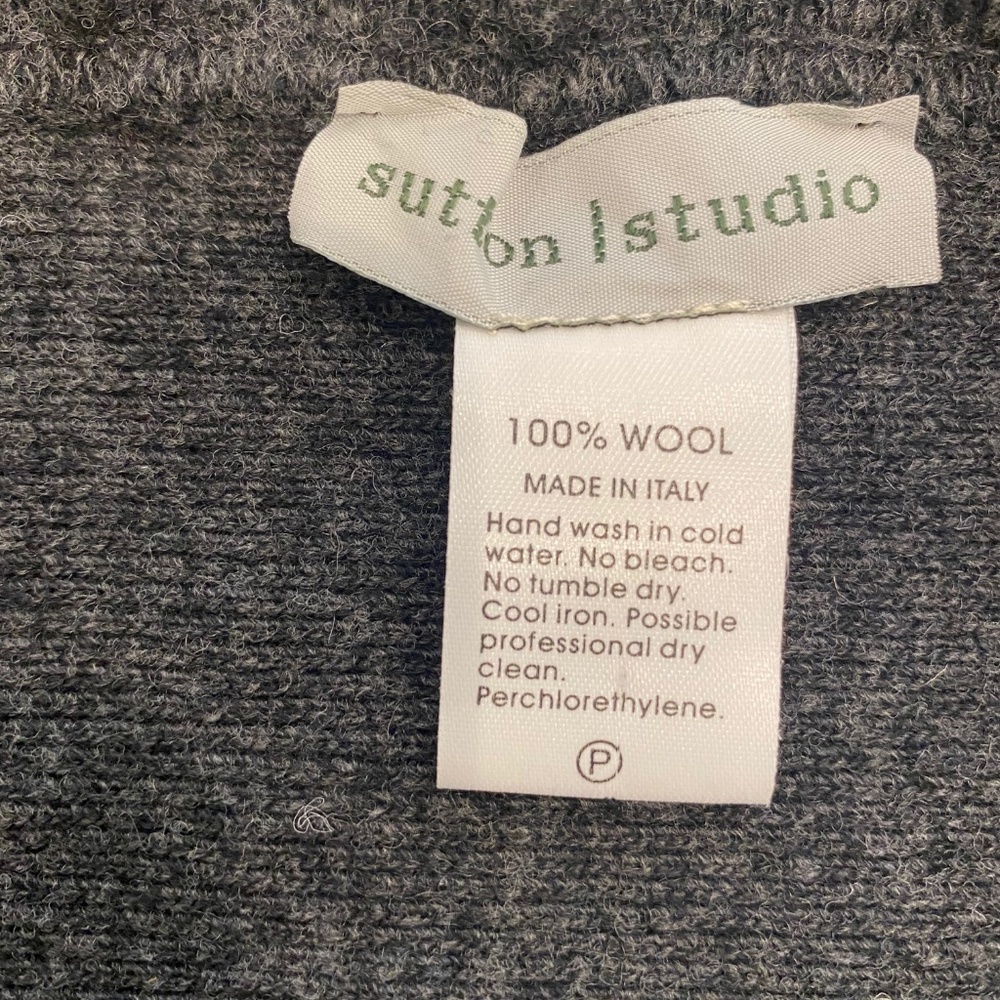 Sutton Studio Wool Grey Wrap - image 3